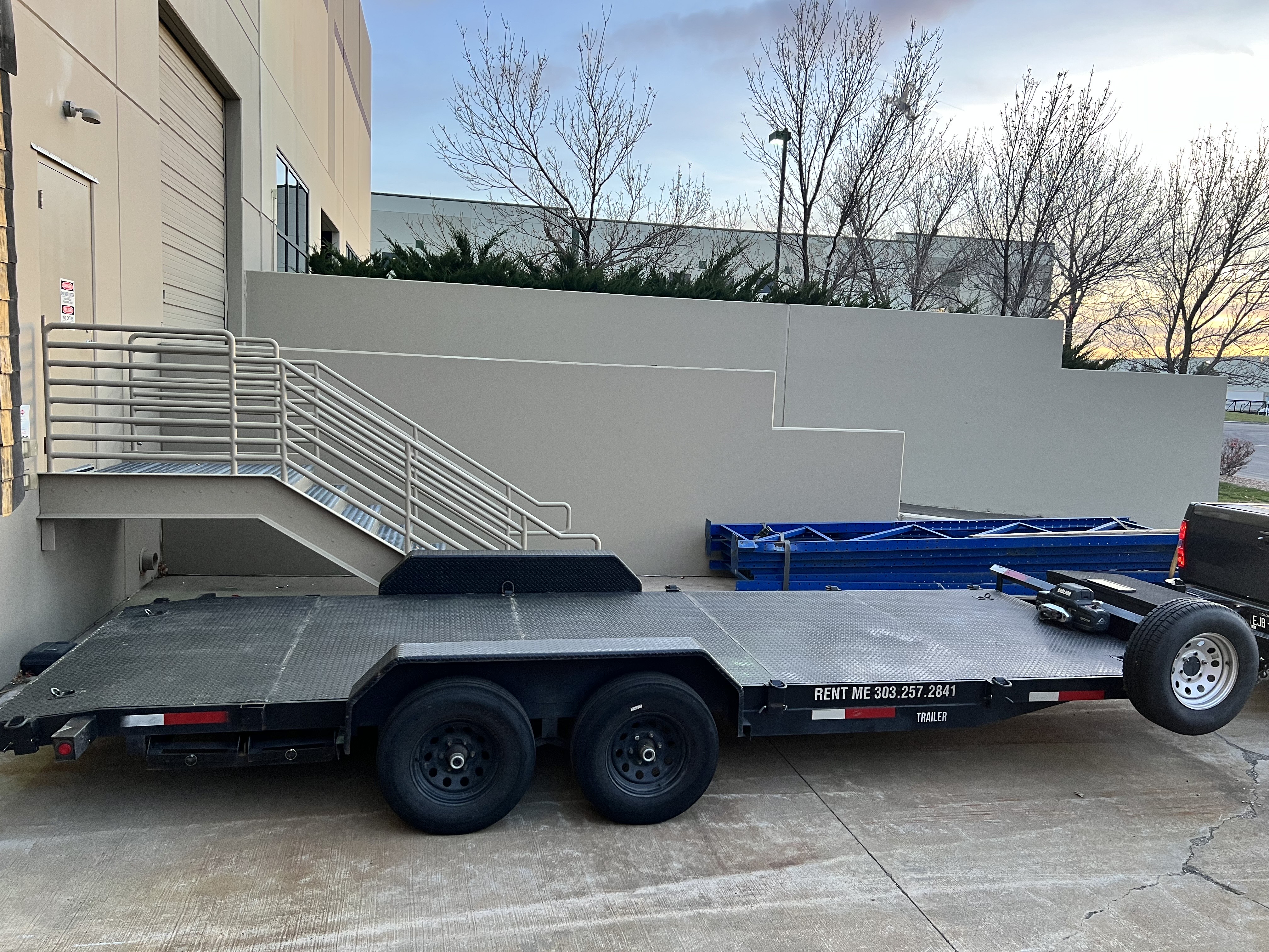 20ft Long 82" Wide Car Hauler thumbnail view 2 - car hauler trailer rental