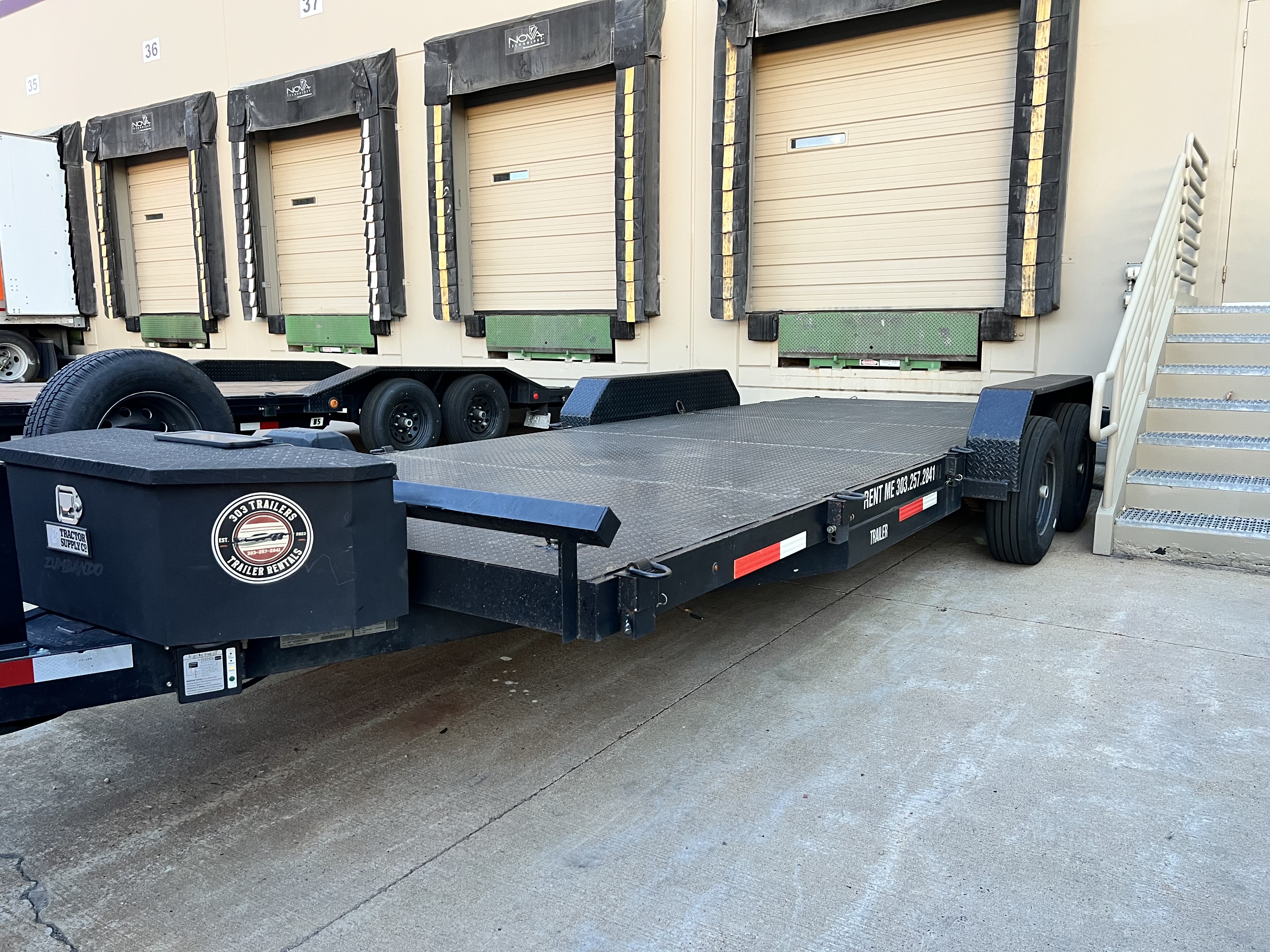20ft Long 82" Wide Car Hauler thumbnail view 5 - car hauler trailer rental